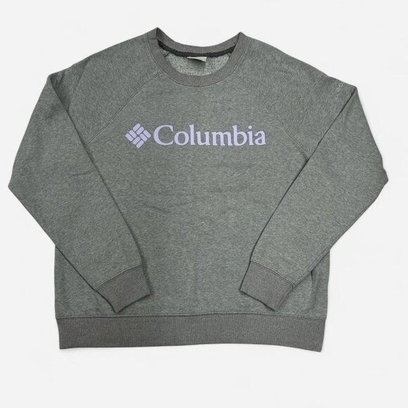 Columbia Sportswear Company Tops - Columbia Crewneck Sweatshirt – Grey – Size L – Purple Logo